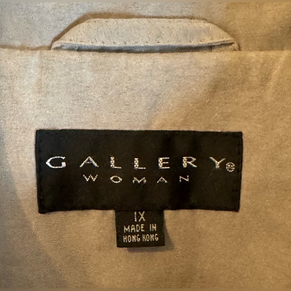 Gallery Woman Periwinkle Blue Hooded Mid-Weight Coat Size 1X - Picture 8 of 9